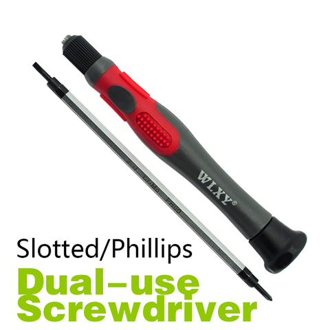 1Pcs Red&Black Dual-use screwdriver 2.0mm Slotted/Phillips 2 in 1 Precision Screwdriver WLXY-2022 ► Photo 1/6