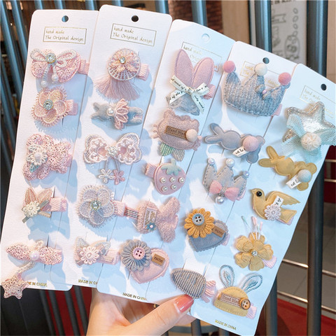 Korea Kawaii Princess Cartoon Hairpins Girls Kids Hair Clips Pin Barrettes Accessories For Children Hairclip Ornaments Headdress ► Photo 1/6