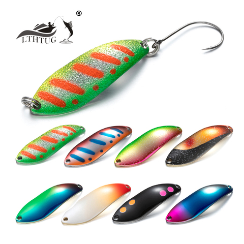 LTHTUG Peche BUX SPOON 3.8g Spoon Bait Spinnerbait Copper Metal Fishing Lures For Trout Pike Perch Salmon ► Photo 1/6