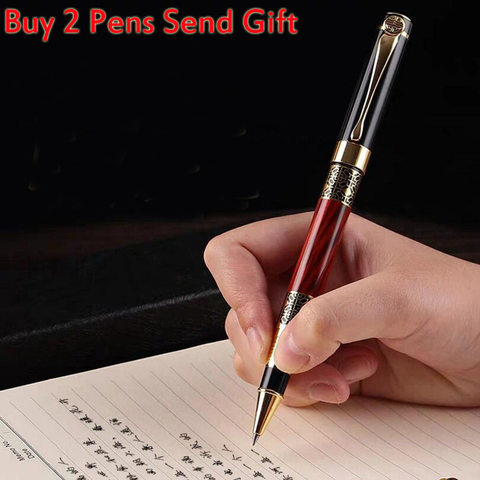 Classic Design Brand Metal Roller Ballpoint Pen Hero 520 Business Men Luxury Writing Gift Pen Buy 2 Pens Send Gift ► Photo 1/6