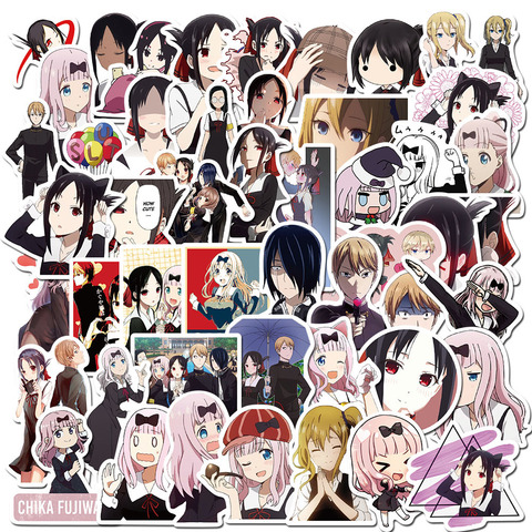 50PCS Anime Love Is War Chika Fujiwara Stickers for DIY Girl Stationery Laptop Phone Guitar Suitcase Cute Kaguya Sama Sticker ► Photo 1/6