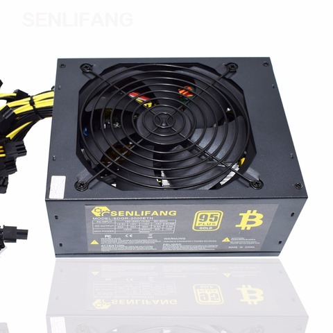 Asic bitcoin  new   Gold power 2000W PLUS ETH power supply ATX Mining Machine  supports 8 GPU cards support   free shipping ► Photo 1/5