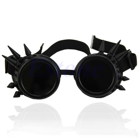 Hot Selling Antique Victorian Steampunk Cyber Goggles Glasses Welding Cosplay Gothic Copper  JUN05_20 ► Photo 1/6