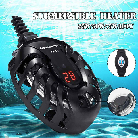 Digital Aquarium Heater Mini Automatic Temperature Controller Thermostat Submersible Water Heating Rod for Fish Turtle Tank 220V ► Photo 1/6