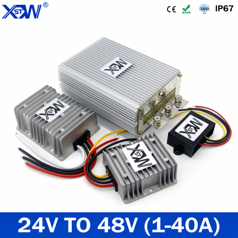 DC to DC 24V to 48V Step Up Boost Power Supply Converter 48 volt DC Regulator 1A 1.5A 5A 20A 40A Waterproof Protection For Car ► Photo 1/6
