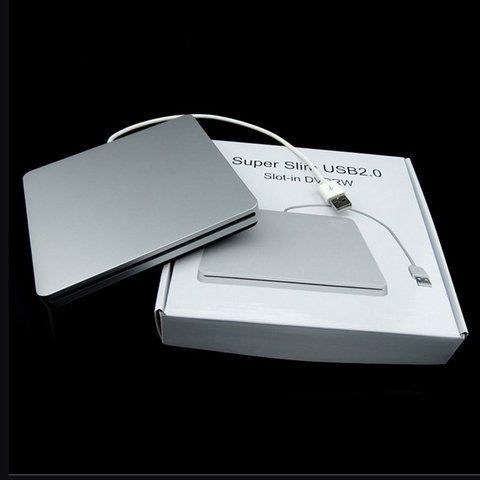 DVD-RW Laptop External DVD Burner Drives Box Enclosure Case Suction Super Slim USB 2.0 Slot DVD Portatil Drive blu ray ► Photo 1/6