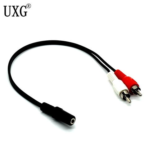 3.5mm Y Adapter 2RCA Audio Cables Stereo AUX Female To Mini Jack To Male 2 RCA Plug Y Adapter 1/8 Stereo Splitter Connector Wire ► Photo 1/5