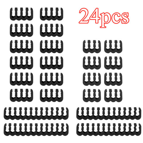 24Pc Power Extension Cord Comb 4 6 8 24 Pin Power Supply Connector Clip Organizer Dresser Clamp CPU PC Computer Cable Manager ► Photo 1/6