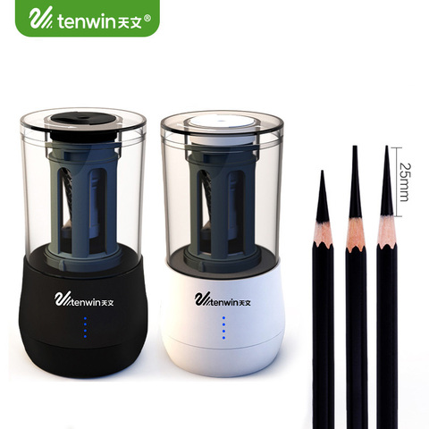 TENWIN Adjustable Electric Pencil Sharpener Hand Crank Mechanical Pencil Sharpeners with Knife tool holder Stationery supplies ► Photo 1/6