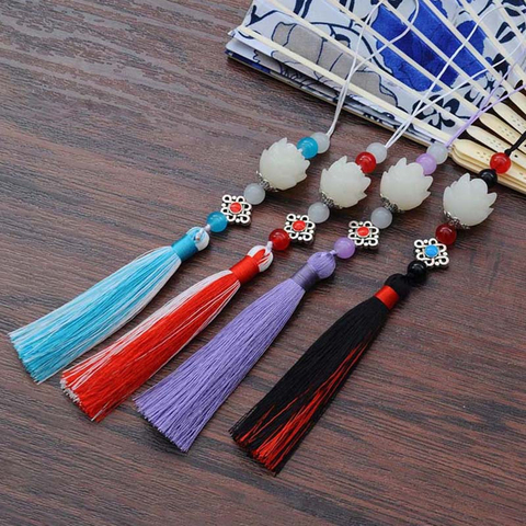 4style Mo Dao Zu Shi Cosplay Wei Wu Xian Lotus flower Tassel Pendant Keychain Prop Accessories the untamed ► Photo 1/6