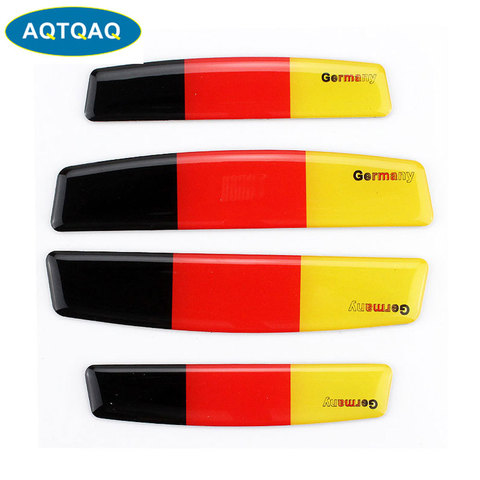 4Pcs/Set Auto Car Door Edge Guard Germany Flag  Guards Buffer Trim Molding Protection Strip Scratch Protector ► Photo 1/6