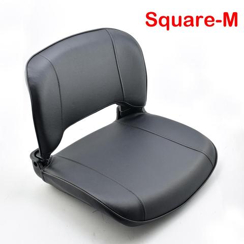 Square PU leather high density foam Comfortable Folding Seat for Outboard Buggy Drift Trike Go Kart Car Saddle M size ► Photo 1/6