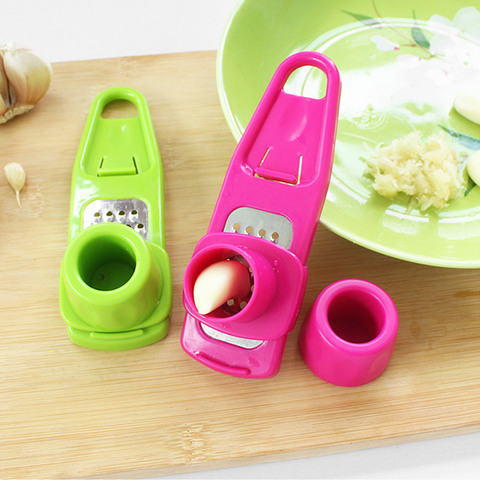 1PC Stainless Steel PP Garlic Presses Ginger Cutter Plastic Grinding Tool Kitchen Ginger Grater Grinder ► Photo 1/6