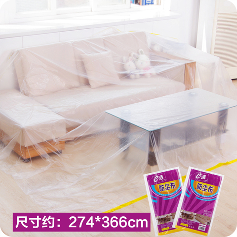 Thickened plastic furniture dust cover,Waterproof car dusty bed Sofa Table Chair Dust Proof Cover Outdoor Travel picnic mats ► Photo 1/6