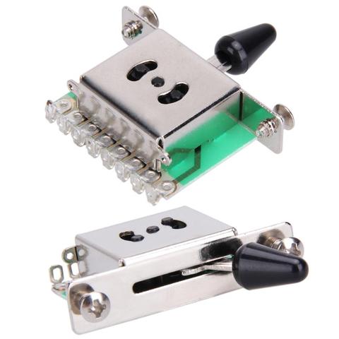 Colorful 5 Way Electric Guitar Pickups Toggle Selector Switch Parts Chrome With Knob Guitar Parts Accessories Musical Instrument ► Photo 1/6