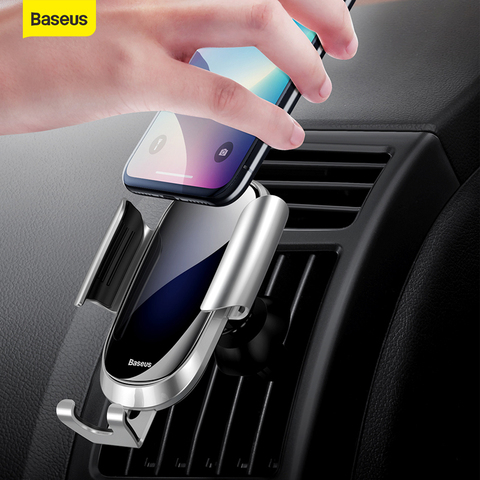 Baseus Gravity Car Phone Holder Air Vent Mount Clip Universal Mobile phone 4.0-6.0 inch Auto Vent Mount Car Gravity Holder Stand ► Photo 1/6