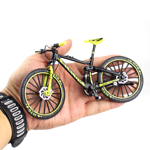 Mini 1:10 Alloy Bicycle Model Diecast Metal Finger Mountain bike Racing Toy Bend Road Simulation Collection Toys for children ► Photo 1/6