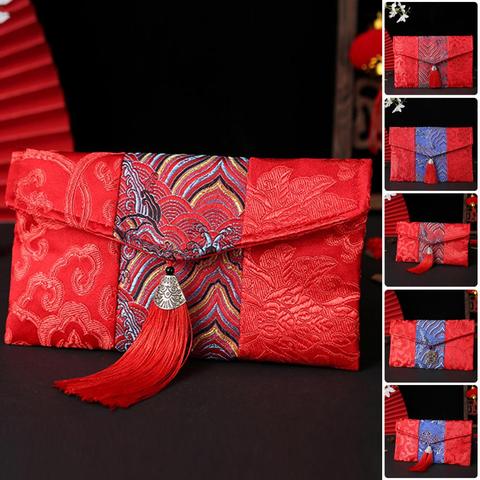 1Pcs Red Packets Red Money Envelope Party Gift Spring Festival Best Wishes Chinese Wedding New Year Red Packets Festival Decor ► Photo 1/6