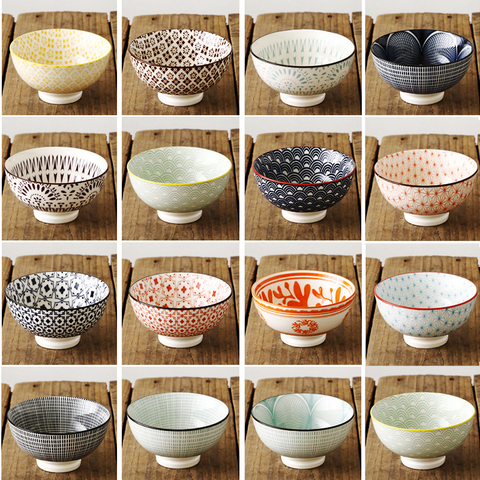 Japanese and Wind 4.5-inch Rice Bowl Ceramic Unglazed Anti-scalding Bowl European Simple Household Soup Bowl  High-legged ► Photo 1/6