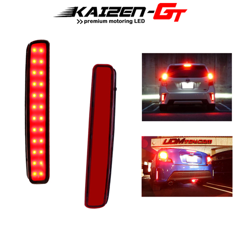 Red LED Bumper Reflector Lights For 2012-2017 Toyota Prius V & For 2014-2016 Scion tC Function as Tail, Brake & Rear Fog Lights ► Photo 1/6