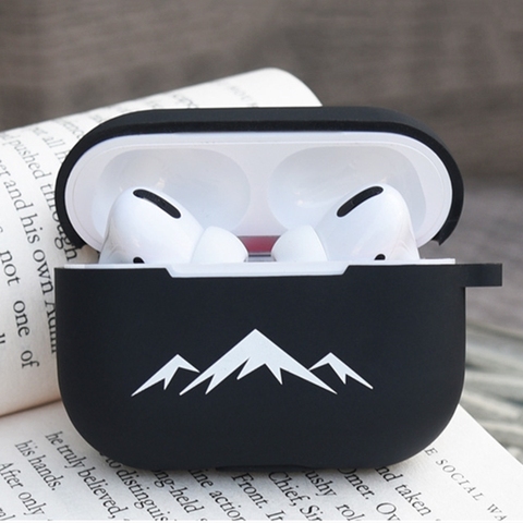 Cover for AirPods Pro case protective shell soft silicone color printing pattern anti-lost Apple airpod case cover headset cases ► Photo 1/6