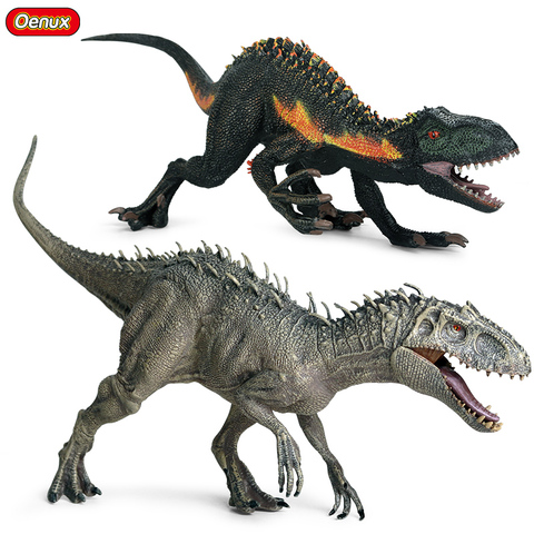 New Jurassic Indominus Rex Velociraptor Action Figures Savage Tyrannosaurus Dinosaur World Animals Model PVC Collection Kid Toy ► Photo 1/6