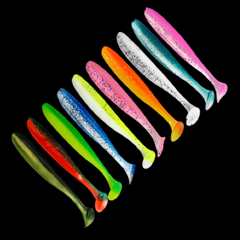 WALK FISH 10pcs/Lot Soft Lures Silicone Bait 55mm 70mm 90mm Goods For Fishing Sea Fishing Pva Swimbait Wobbler Artificial Tackle ► Photo 1/6