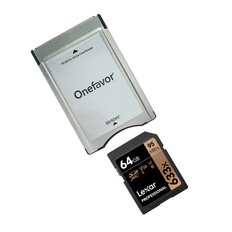New!!! Lexar 16GB 32GB 64GB SD SDHC Card UI PROFESSIONAL 95MB/S 633X + SD SDHC Card Adapter Converter for Mercedes Benz ► Photo 1/3