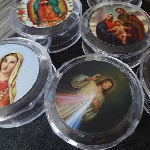 10pcs Plastic Storage Box for Round Beads Catholic Rosary Cross Religious Necklace Jewelry Bracelets M68E ► Photo 1/5