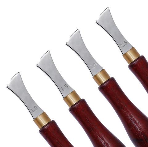 1 Piece Handle Leather Sector Edger  Creaser Leather Craft Marking Decorate Line Tool Stainless Steel Blade Shallow Groove Press ► Photo 1/6