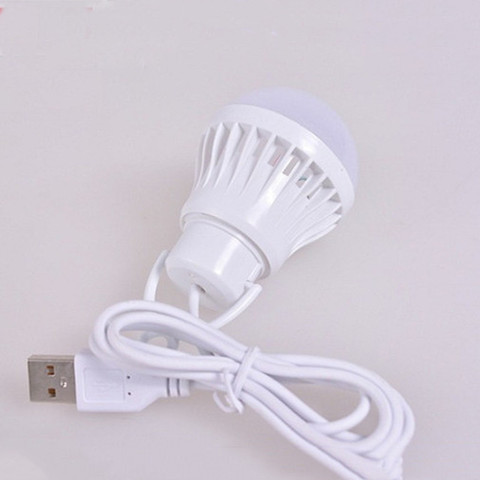 1pc 3W/5W/7W Usb Bulb Light Portable Lamp Led for Hiking Camping Tent Travel Work with Notebook Christmas for Home ► Photo 1/6