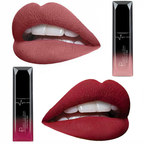 Hot Sales Waterproof Liquid Lipstick Makeup Lip Gloss Metallic Matte Lipstick Cosmetic Sexy Batom Mate Lip Tint Lasting 24Hours ► Photo 1/6