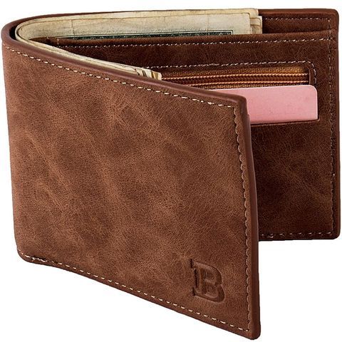 Hot Sale New 1pcs High Quality Fashion Men's Luxury Vintage Business Wallet Card Holder Man Purse Coin Bag Zipperot ► Photo 1/1