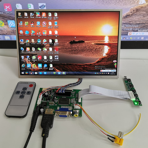 10.1 inch 1280*800  Screen HD Digital LCD Monitor Display Backing Car HDMI VGA AV Raspberry Pi banana pi With key board ► Photo 1/4