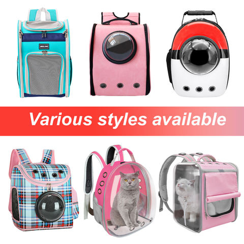 Portable Dog Cat Carrier Bag Breathable Space Capsule Astronaut Travel Bag Transparent Outdoor Small Cat Carrier Pet Backpack ► Photo 1/6