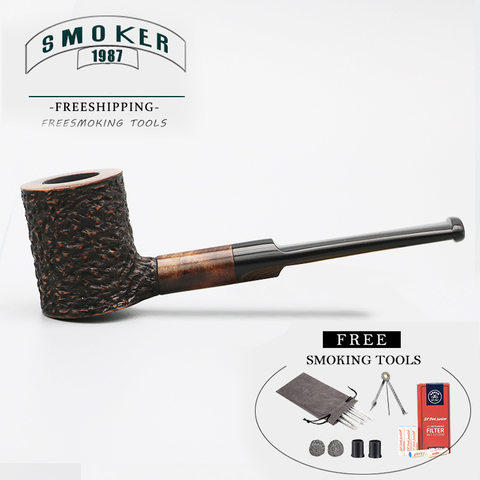 ▂ξ Smoker Hammer Desktop Briar Wood Tobacco Pipe For Smkoking Carved  Briar Pipe Fit 3mm Metal Filters FREESHIPPING ► Photo 1/6