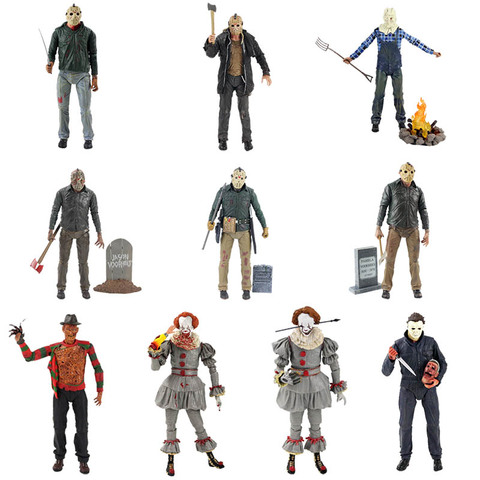 NECA Original Friday the 13th Jason Voorhees Michael Myers Freddy Krueger Pennywise Joker Action Figure Collectible Model Toys ► Photo 1/6