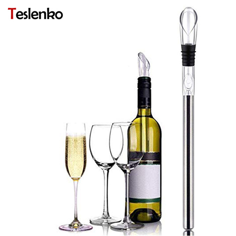 Wine Chiller Stainless Steel Wine Bottle Cooler Stick Freezer with Aerator and Pourer Decanter for Beer Whiskey Cocktails Grape ► Photo 1/6