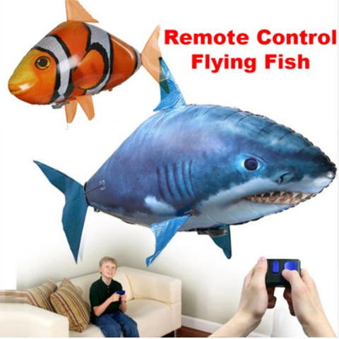 Remote Control Shark Toys Air Swimming Fish Infrared RC Flying Air Balloons Clown Fish Toy Gifts Party Decoration RC Animal Toy ► Photo 1/5