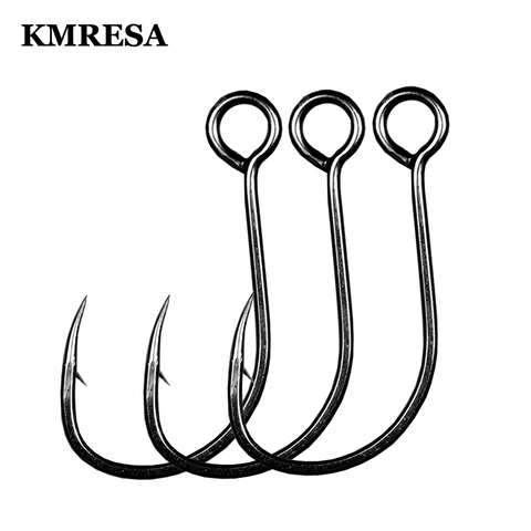 20pcs for Fishing Lure Spare Hook Single Fish Lure Hooks Inline Hook Big Eye Size 1/ 2/ 4/ 6/ 8 Sharp High Carbon Steel ► Photo 1/5