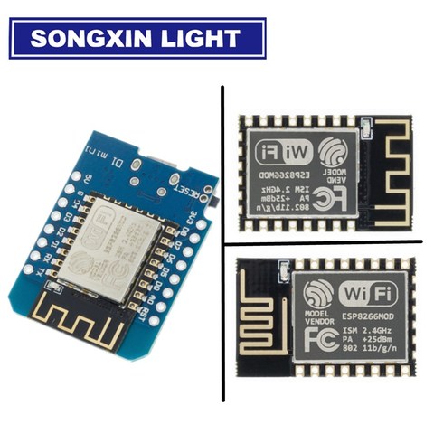 ESP8266 ESP-12 ESP-12F CH340G CH340 V2 USB WeMos D1 Mini WIFI Development Board D1 Mini NodeMCU Lua IOT Board 3.3V With Pins ► Photo 1/6