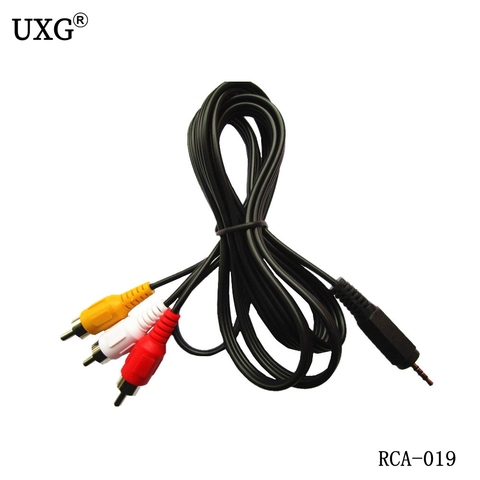 1.5M 5ft mini 2.5mm Stereo Aux Male Plug to 3 RCA Male Plug Audio AV Cable 150cm ► Photo 1/6