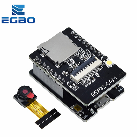 1PCS EGBO ESP32-CAM-MB WIFI ESP32 CAM Bluetooth Development Board with OV2640 Camera MICRO USB to Serial Port CH340G 4.75V-5.25V ► Photo 1/6