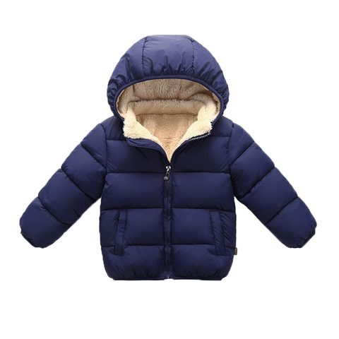 Baby Girls & Boys Winter Jackets Kids Thickening Padded Coat Toddler Outerwear Clothes Children Warm Jackets For Girls 1-5Y ► Photo 1/6