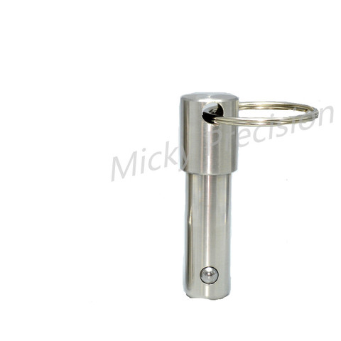 Ball lock pin Single bead Stainless steel Quick release pin Spring