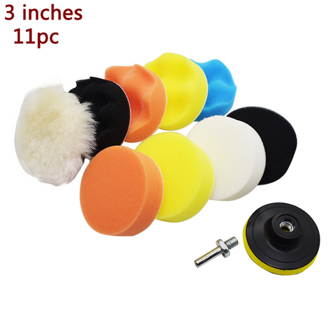 Buffing Pad Polishing Pad Kit For Car Polisher Pads M10 Drill Adapter Thread Abrasive Tools 11Pcs/Set ► Photo 1/6