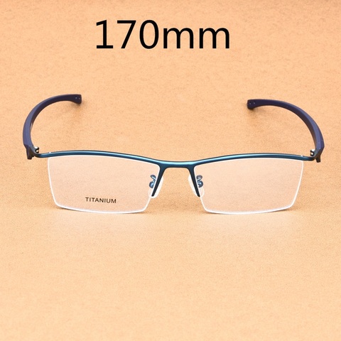 Vazrobe 170mm Oversized Eyeglasses male Titanium Glasses Frame Men Spetacles Prescription semi rimless huge large wide face ► Photo 1/6