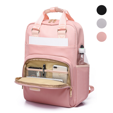 Laptop Backpack Women Waterproof Fashion Backpack For Macbook 13 13.3 14 15 15.4 15.6 inch Back Pack Men Slim Laptop bag ► Photo 1/6