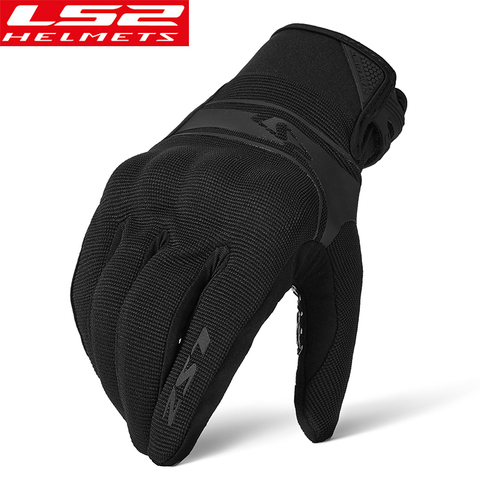 LS2 anti-fall gloves Comfortable fit Breathable Guantes Moto Luvas Touch Screen Motosiklet Eldiveni Protective CE certification ► Photo 1/5