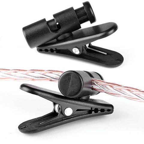 FAST SHIP! Black 360 Degree Rotatable  Cable Cord Clip Clamp Collar Lapel Shirt Holder For Headphone Earphone Accessories HOT ► Photo 1/6